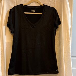 bcg Black V-Neck Short Sleeve Active Tee